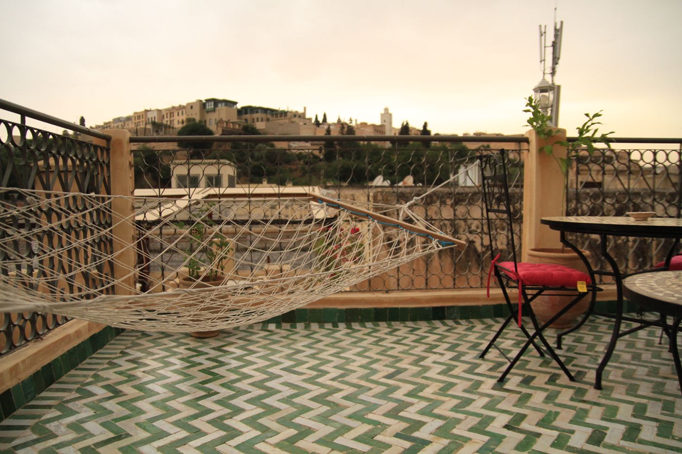 Hamac sur la terrasse - Riad L'Artiste