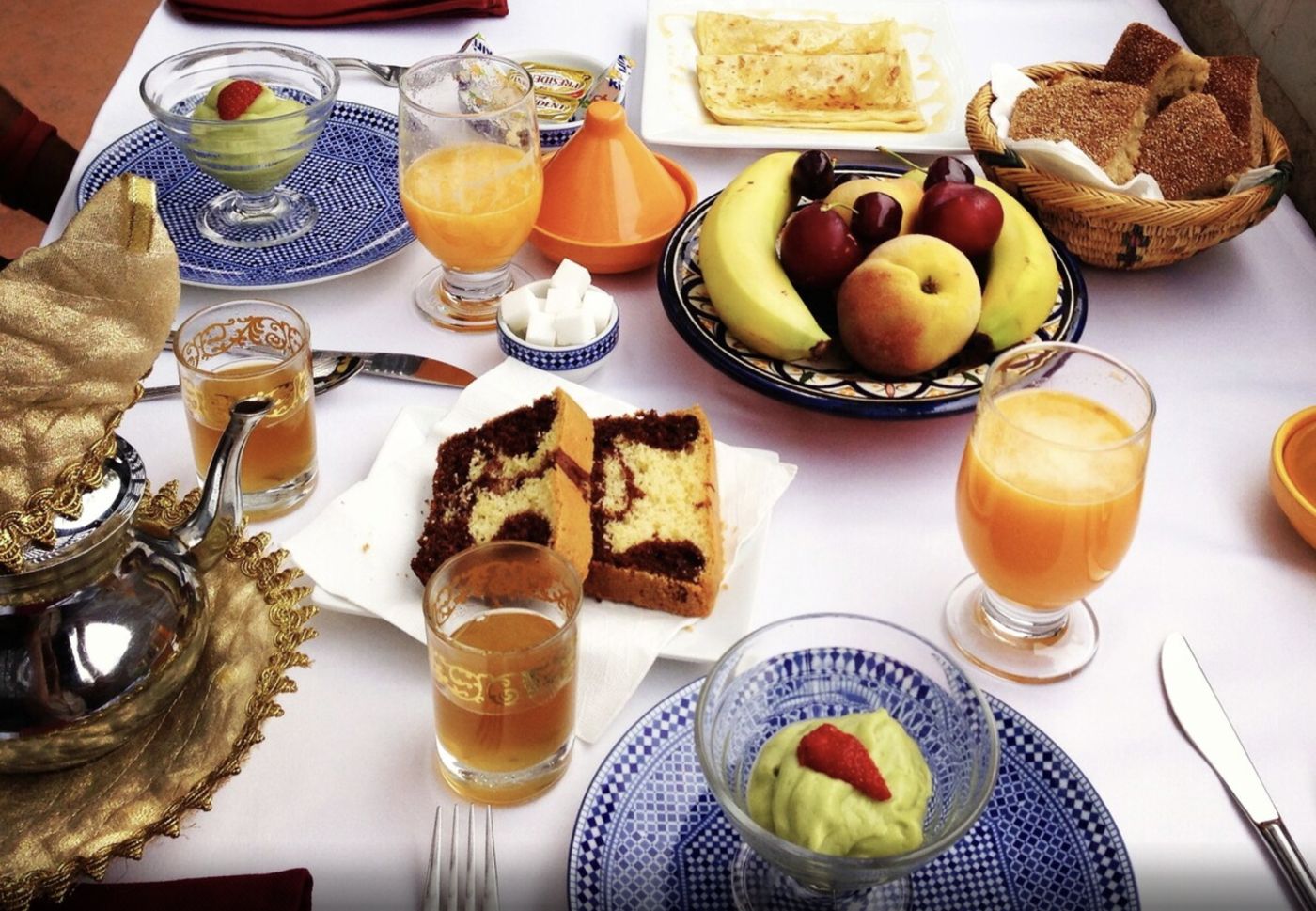 Petit-déjeuner marocain - Riad L'Artiste